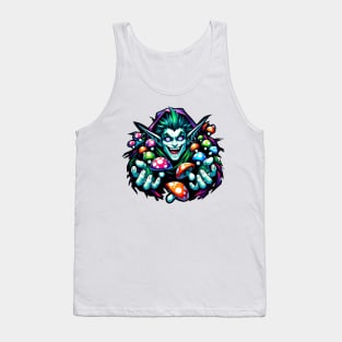 Mushroom Collector Elf Tank Top